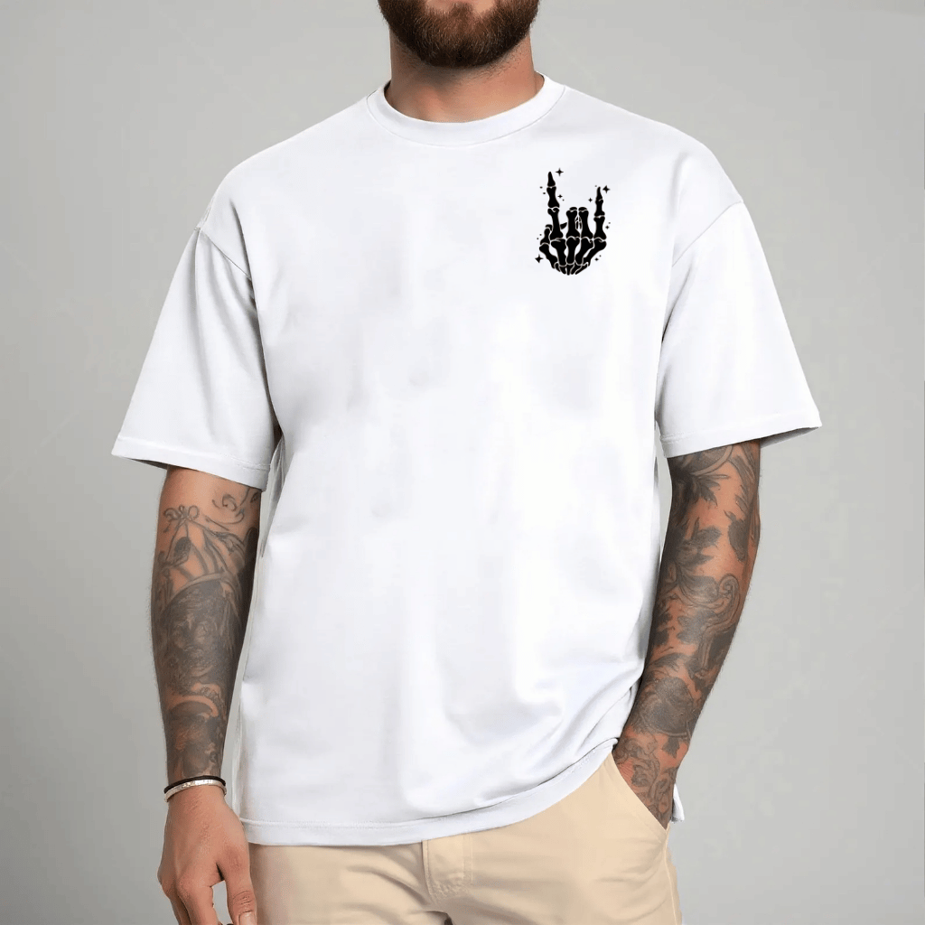 Grill Boss Burnt to Perfection T-Shirt – Funny Father's Day Gift for Dad, BBQ Skeleton Tee - detail view